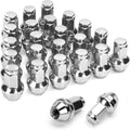 Dynofit 14x2 OEM Lug Nuts for F150 2004-2014, One-piece Factory Steel Tuner Nuts Compatible with Ford Expedition Navigator 03-14, Stock Wheel Nut Replace OE#BD142978 4L3Z1012A (Work on 14mm-2.0 Stud)