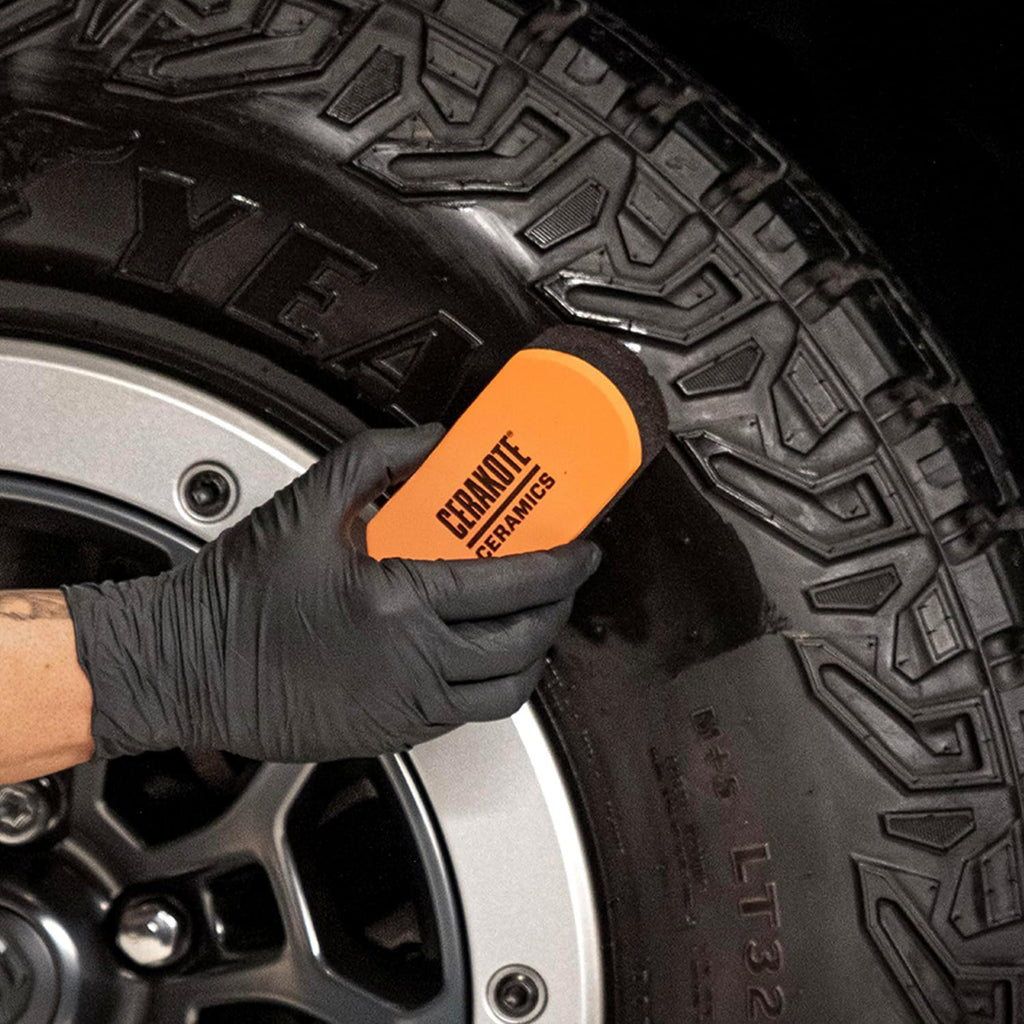 CERAKOTE Foam Applicator Pad (Pack of 3) - Durable Foam Material - Textured Application Surface for Automotive Tire Coatings
