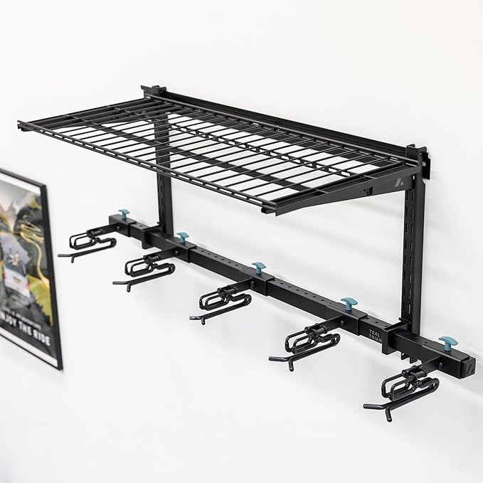 StoreYourBoard Lone Peak Ski Storage Rack and Wall Shelf, Holds 5 Pairs of Skis - Image 5