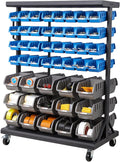 vevor 7-tier double-sided rolling bin storage rack, 94, main product view
