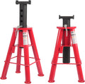 Maxority 10 Ton (20,000 lbs) Capacity Heavy-Duty Medium Profile Pin Type Adjustable Jack Stand for Trucks & Equipment, 1 Pair