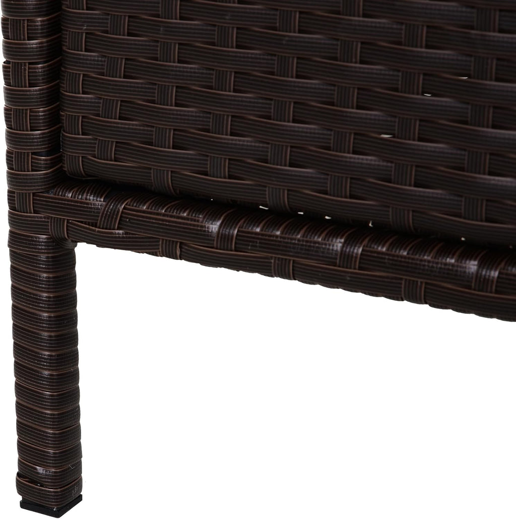 outsunny pool towel rack, pe rattan outdoor towel, view 9