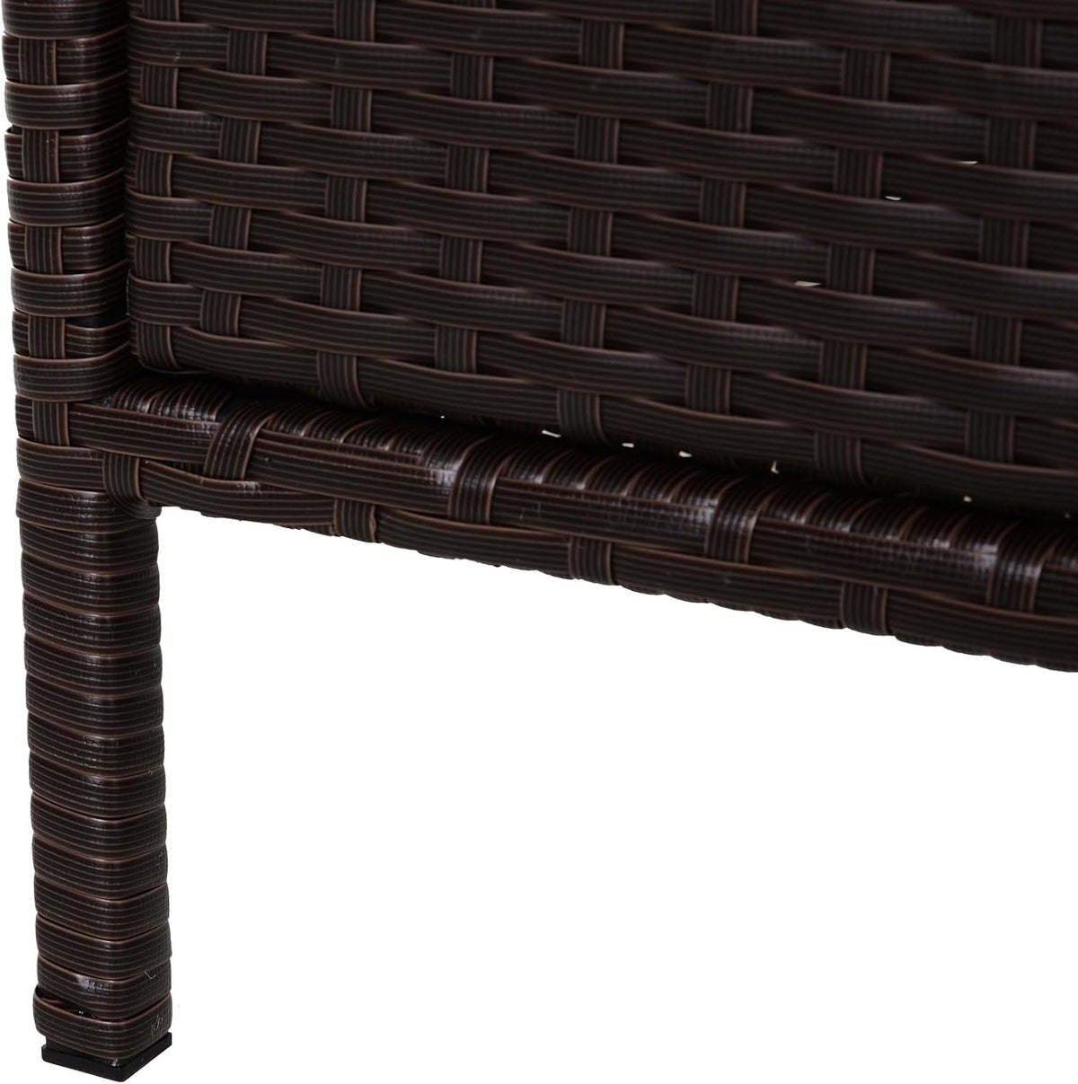 outsunny pool towel rack, pe rattan outdoor towel, view 9