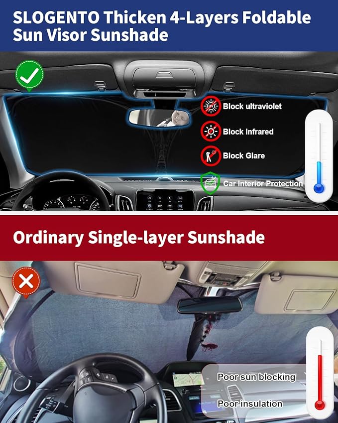 Sun Shade for RX350 Windshield Sunshade Front Window Shield Custom Fit for - Image 5