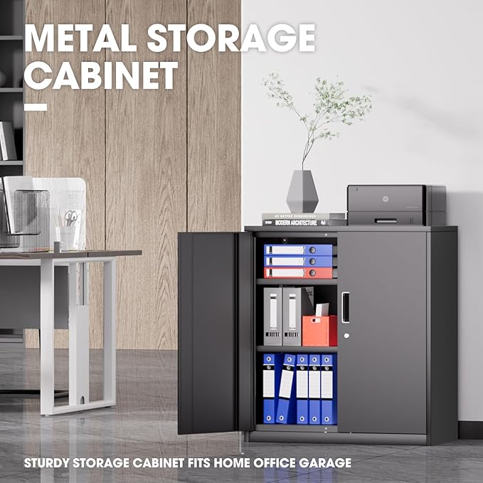 DNA MOTORING Metal Storage Cabinet, Metal Cabinet Heavy Duty Utility Cabinet - Image 5