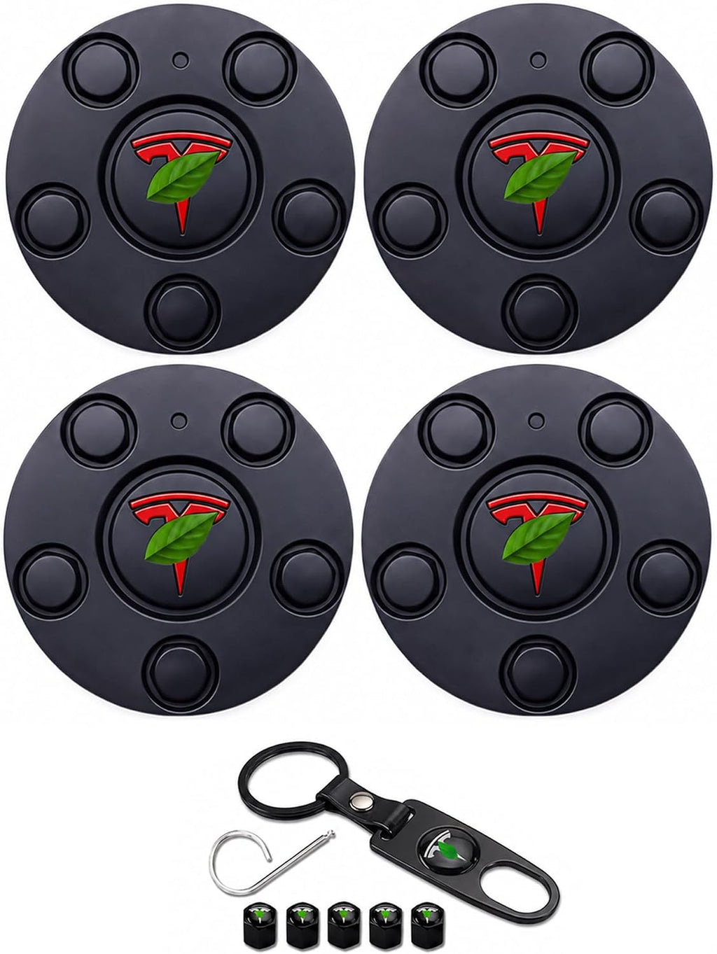 Center Caps Hubcaps Cover Aero Wheels for 18-inch Original Standard Rims Compatible with Model 3 (NOT Compatible with Model 3 Highland)