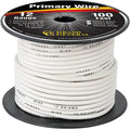 Grand General 55255 Primary Wire 100ft Roll with Spool (for trucks, automobile and more, White)