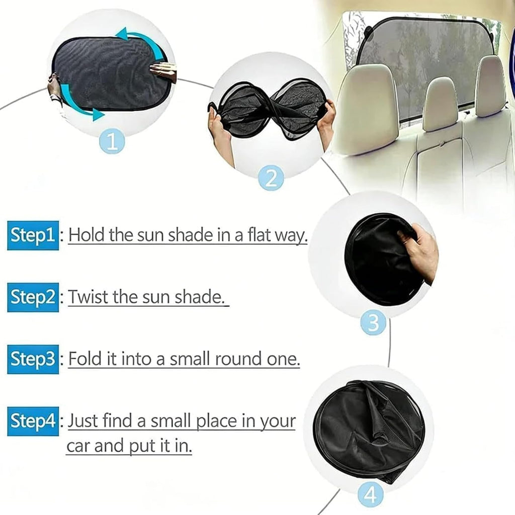 Car Side Window Sun Shade for Acura RDX 2019-2026, Side Sunshade Mesh Breathable Vehicle with Suction Cups for UV and Heat Blocking,5pcs Mixed Set B