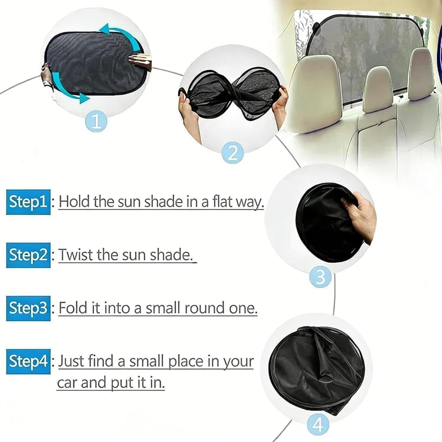 Car Side Window Sun Shade for Acura RDX 2019-2026, Side Sunshade Mesh Breathable Vehicle with Suction Cups for UV and Heat Blocking,5pcs Mixed Set B