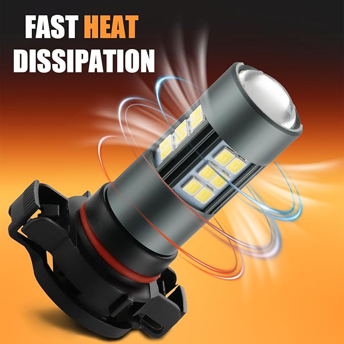 2504 LED Bulbs, PSX24W 12276 Fog Light 6500K Cool White - Image 7