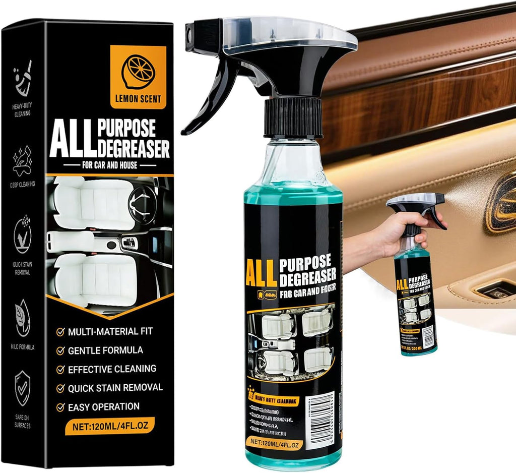 Power Clean Multi Degreaser, Power Clean Multi Degreaser for Car and House, All Purpose Degreasers, Quick Stain Removal Foam Cleaner (1Pcs)