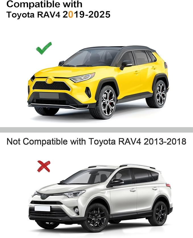 Tape-On Window Rain Guards Fit for Toyota RAV4 2019-2025 Extra Durable Window - Image 3