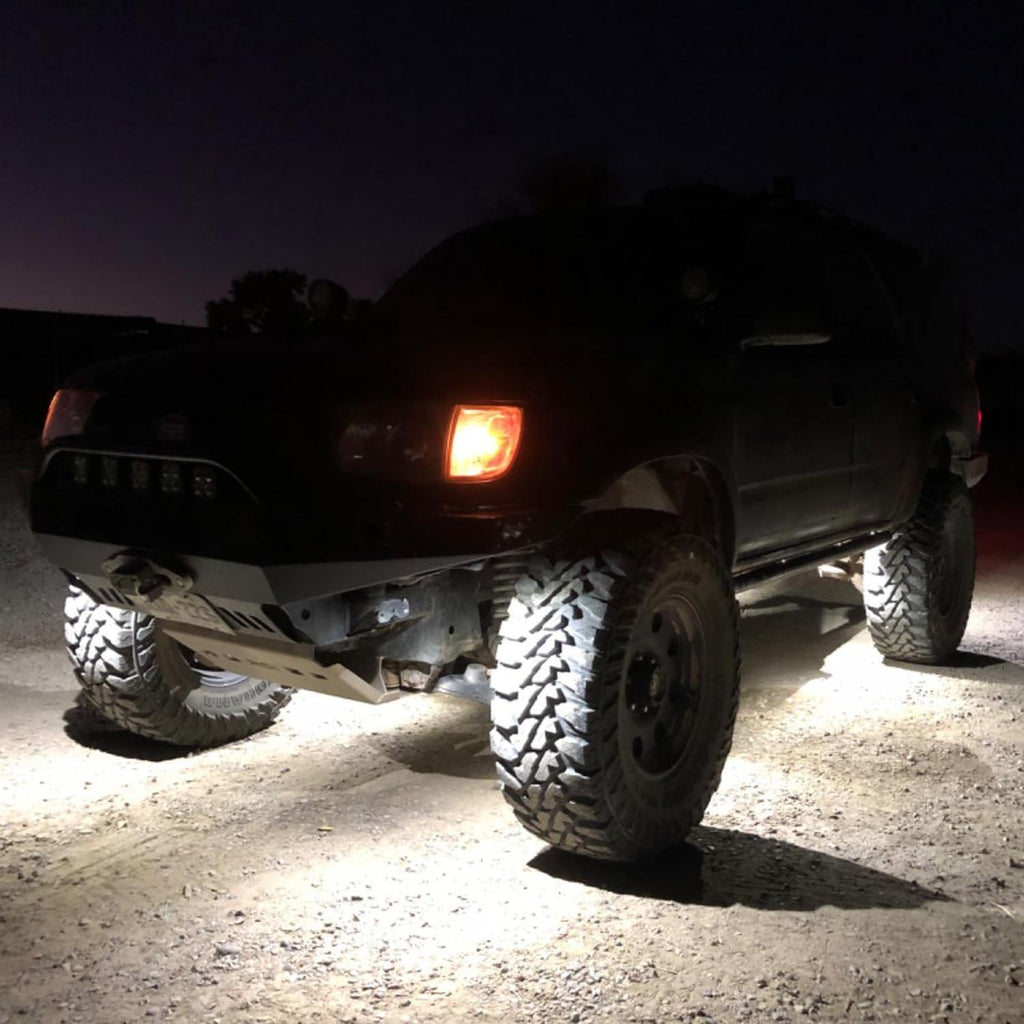 2 Pods LED Rock Lights, Ampper Waterproof LED Neon Underglow Light for Car Truck ATV UTV SUV Offroad Boat Underbody Glow Trail Rig Lamp (White)