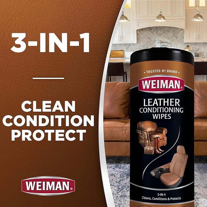 Weiman Leather Cleaner Wipes - Image 2
