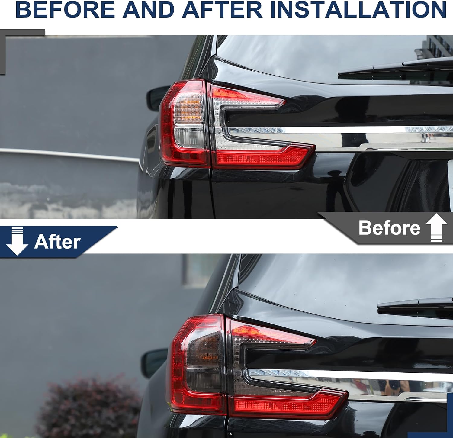Car Tail Light Lamp Tint Film Compatible with Subaru Ascent 2023-2026,TPU Rear Light Precut Film Cover Kit Sticker Protective Exterior Accessories (Rear)