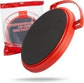 Maxshine 12" Universal Foam Bucket Lid Seat | Red with Black Foam Padded Snap-On Cover for 12" Buckets | Converts to Seat, Kneeling Pad & Organizer | Car Detailing Accessory