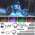 LEDGlow 20pc Advanced Million Color LED Neon Underglow Lighting Kit Fits Can-Am Ryker Motorcycles - Automatic Brake Lights Feature - Waterproof Control Box w/Remotes - Multi-Color Flexible Strips