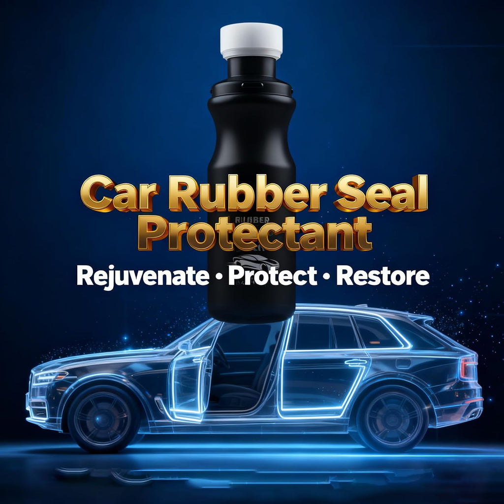 XIRUJNFD Car Rubber Seal Protectant, Rubber Seal Conditioner, Rejuvenates Color & Flexibility of Old & Dry Seals, for Car Door Seals, Windows, Hoods, Trunks (1 Set)
