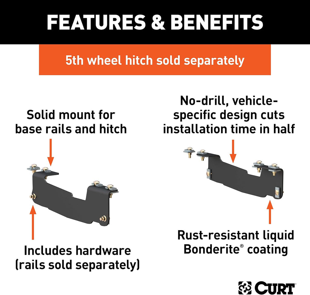 CURT 16441 5th Wheel Installation Brackets