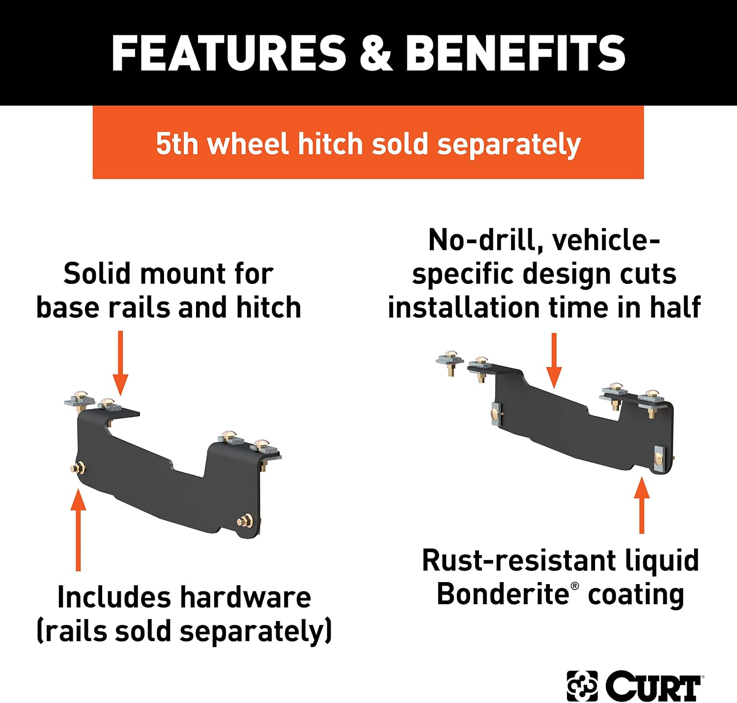 CURT 16441 5th Wheel Installation Brackets