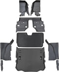 Armorlite Full Vehicle Kit for Jeep Wrangler - 2011-2018 JK (2DR) - Front and Rear Flooring, Cargo Mat, Left and Right Wheelhouse Covers, seatback Cover - Mesa Smoke - B1013644-BLK1-AA