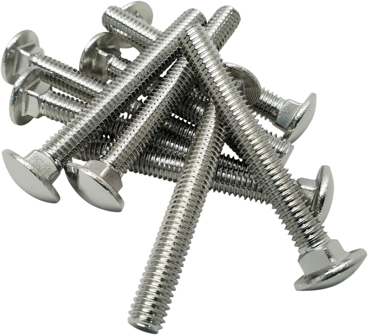 fbcb384p20 3/8-16 x 4" carriage bolts, 18-8 ss, main product view