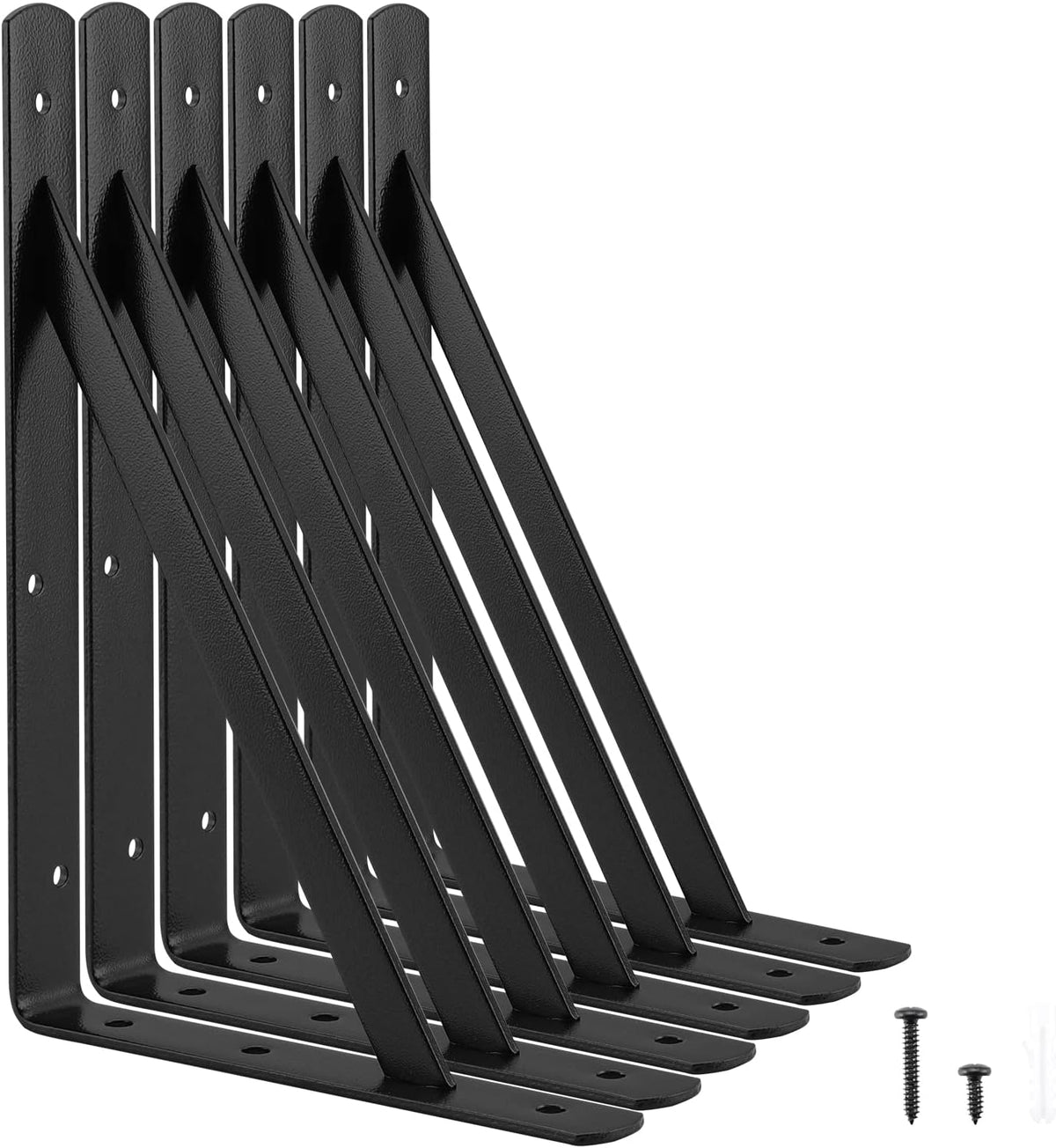 heavy duty shelf brackets, 12 x 8 inch, main product view