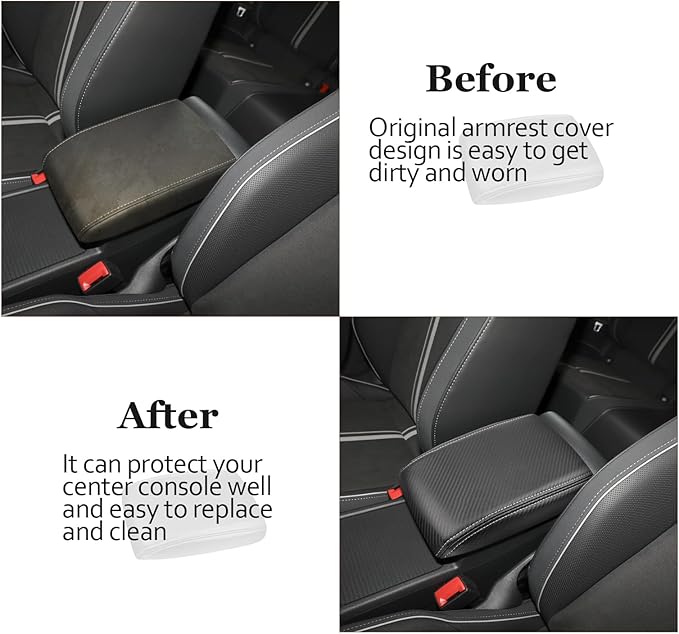 SKTU for 2020-2024 Volkswagen Golf Center Console Cover 2023 2024 Golf Armrest - Image 5