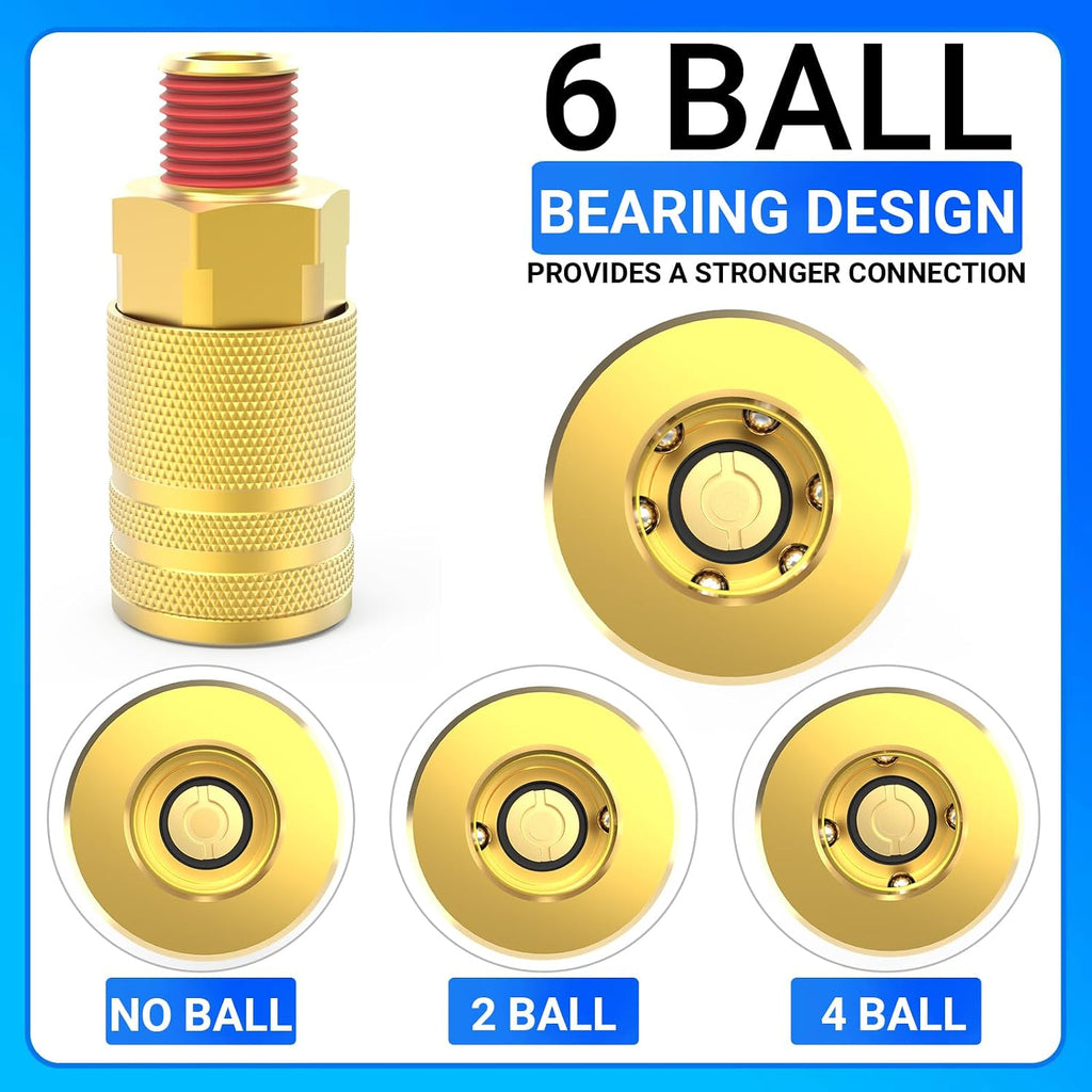 chillwaves 1/4-inch brass male industrial coupler,1/4" npt male on a desk or shelf