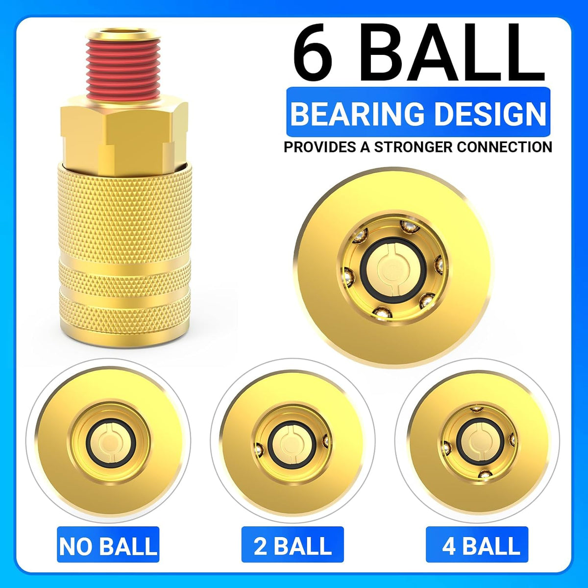 chillwaves 1/4-inch brass male industrial coupler,1/4" npt male on a desk or shelf