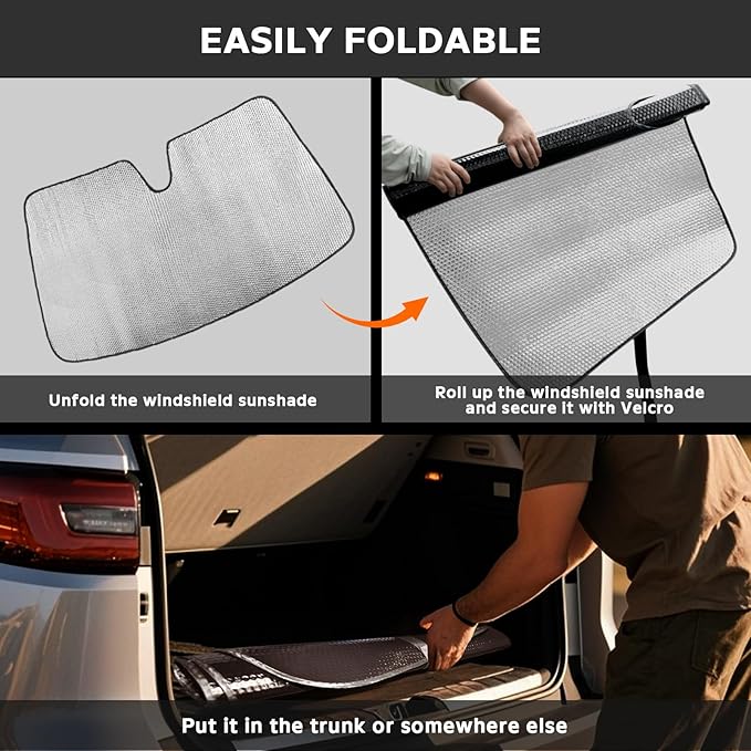 Windshield Sun Shade for Ford Maverick 2022-2025 - Image 6