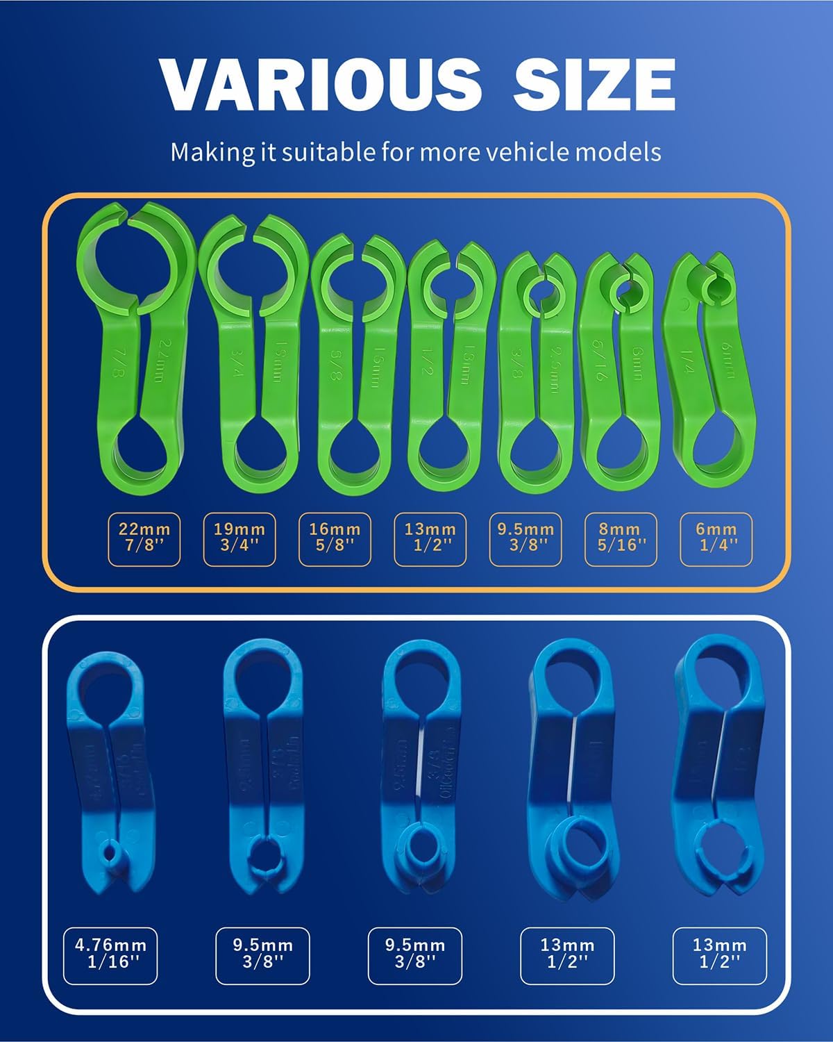 master quick disconnect tool fuel line disconnect tool showing dimensions