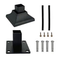 heavy duty steel fence base flange kit for, main product view