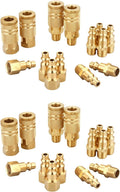 industrial brass air coupler & plug kit, 1/4", main product view