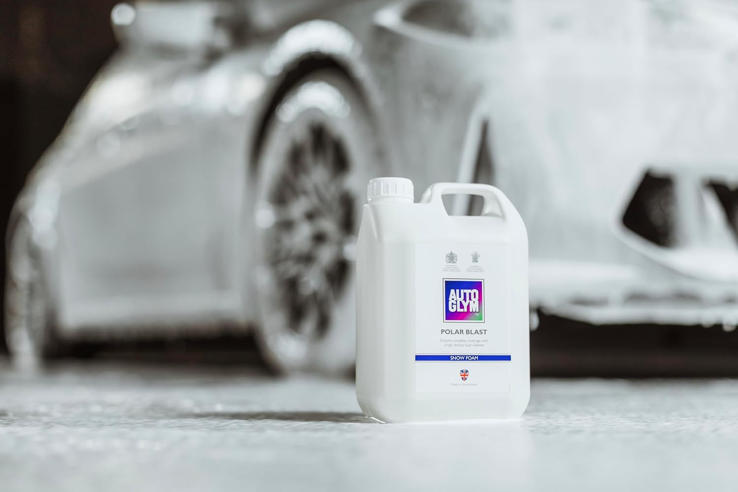 Autoglym Polar Blast, 2.5L Concentrate Extra Thick Snow Foam (15L When diluted) Softens Dirt in Advance of wash, pH Neutral Car Shampoo Suitable for All Paint Types, White