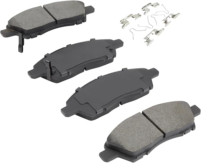 Premium Semi-Metallic Front Brake Pads Compatible - Image 2