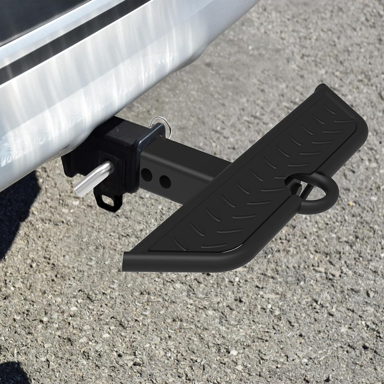 Hitch Step 2 Inch Receivers,Trailer Hitch Step for Truck,Tow,Tailgate,Pickup Truck,Hitch Bumper Guard (Black 17.3 inch)