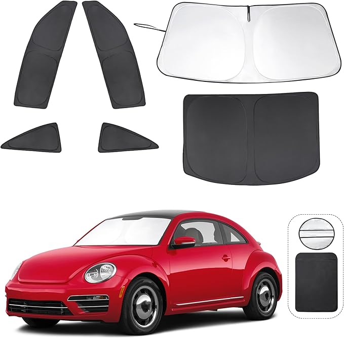 TINGLU Window Shades for Volkswagen VW Beetle 2012-2019 Accessories Car Side by TINGLU