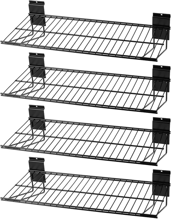 Slatwall Shelves, Slat Wall Accessories, Slat Wall Wire Shelf, Heavy Duty by PYBTOOL