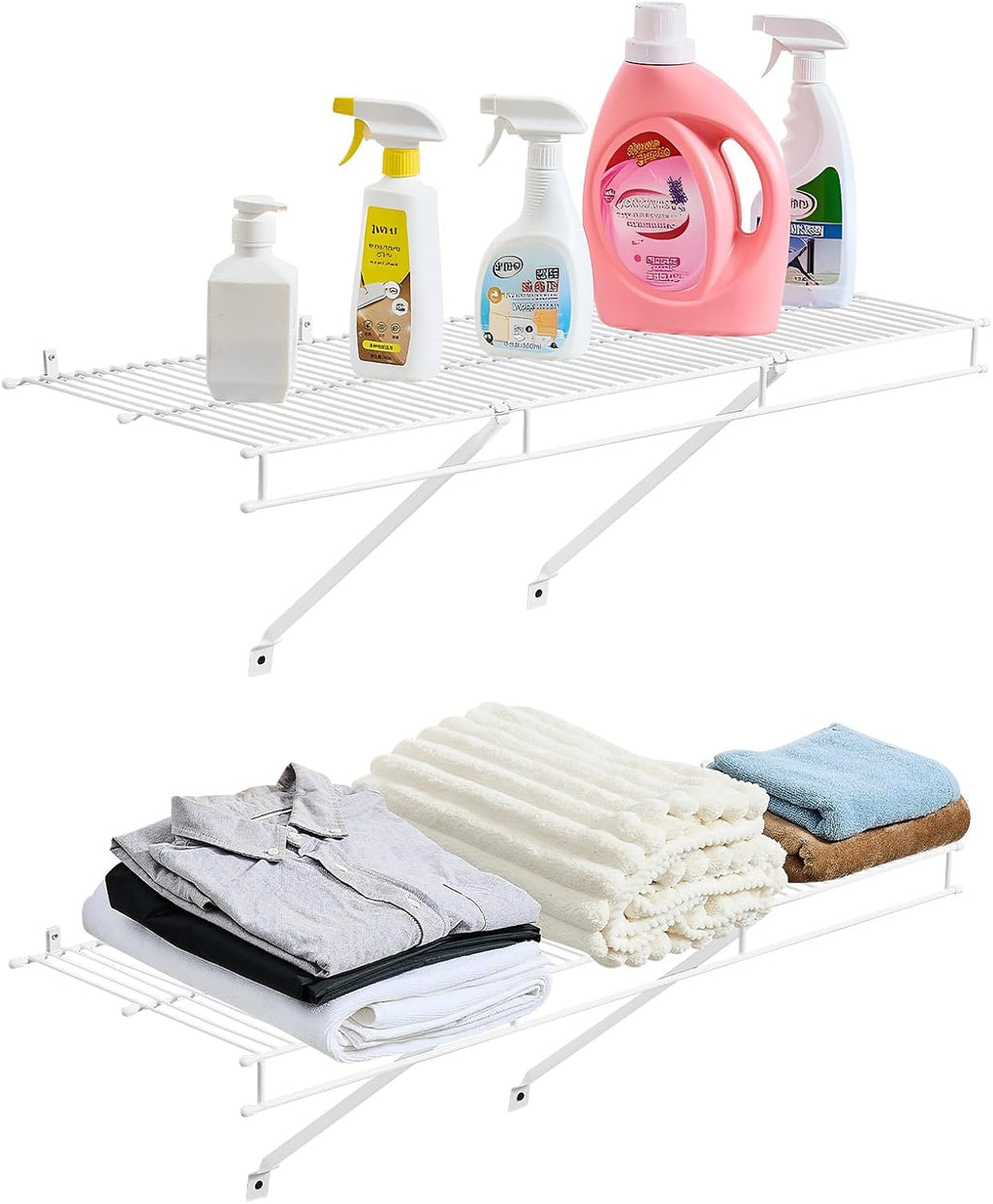 vevor wire shelf kit, 3 ft, set of, main product view
