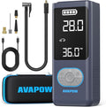 AVAPOW AP18 Tire Inflator Portable Air Compressor, 300% Faster 150 PSI Cordless by AVAPOW