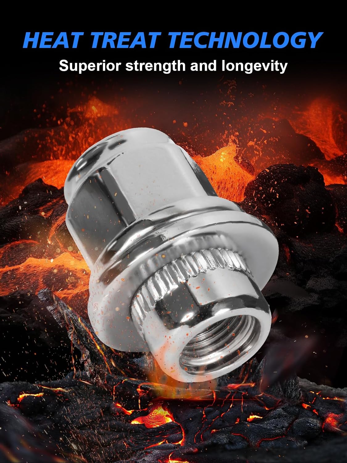 M12x1.5 Lug Nuts - 20pcs Wheel Lug Nuts Set Compatible with 95-22 Avalon, 97-24 Camry, 97-17 4Runner, 03-24 Corolla, 96-23 RAV4, 97-16 Tacoma, 13-22 RX350, Chrome Acorn Wheel Nuts