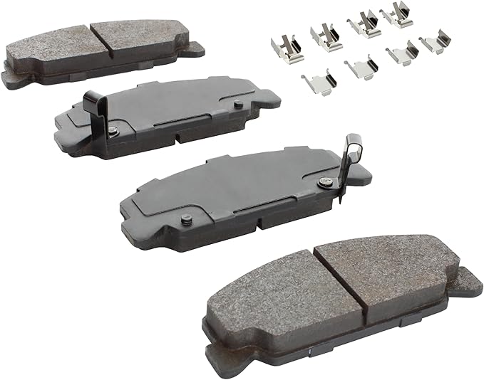 Premium Semi-Metallic Front Brake Pads Compatible - Image 2