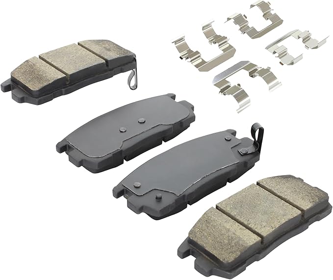 Premium Semi-Metallic Rear Brake Pads Compatible - Image 2