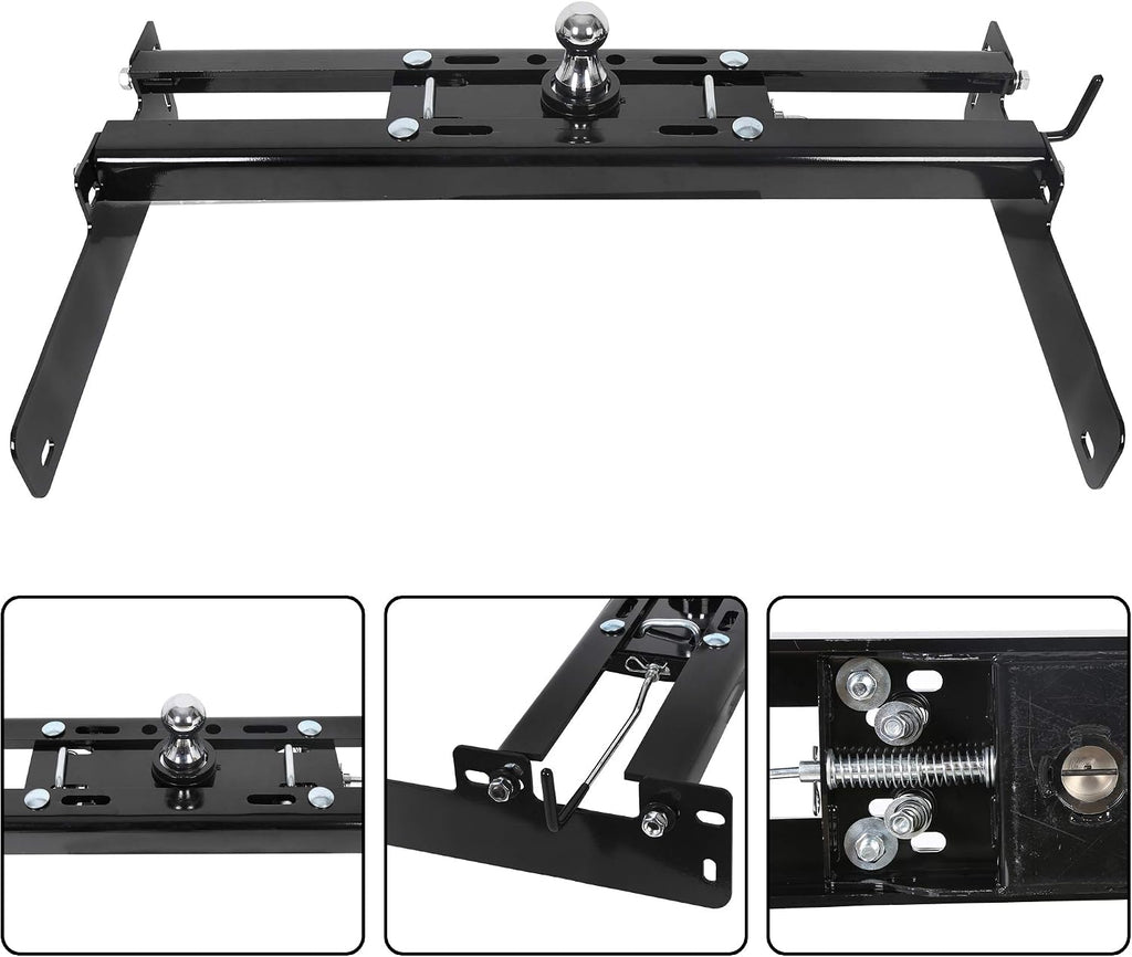 ECOTRIC Gooseneck Trailer Hitch System Compatible with 2004-2014 Ford F150 Under Bed Trailer Hitch System Complete Kit