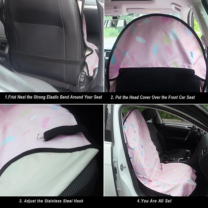 Car Seat Cover Protector Front Seats, - Image 4
