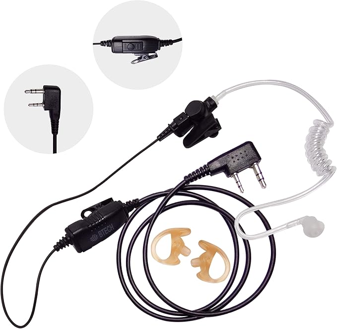 BTECH QHM07 Platinum Series Noise-Cancelling Earpiece (10 Pack)