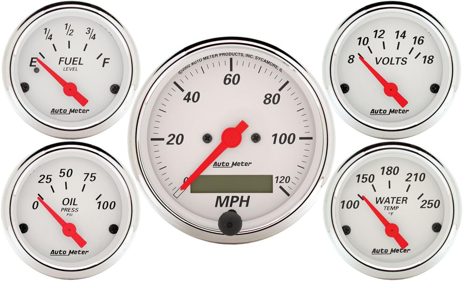 Auto Meter 1302 Arctic White Street Rod Kit