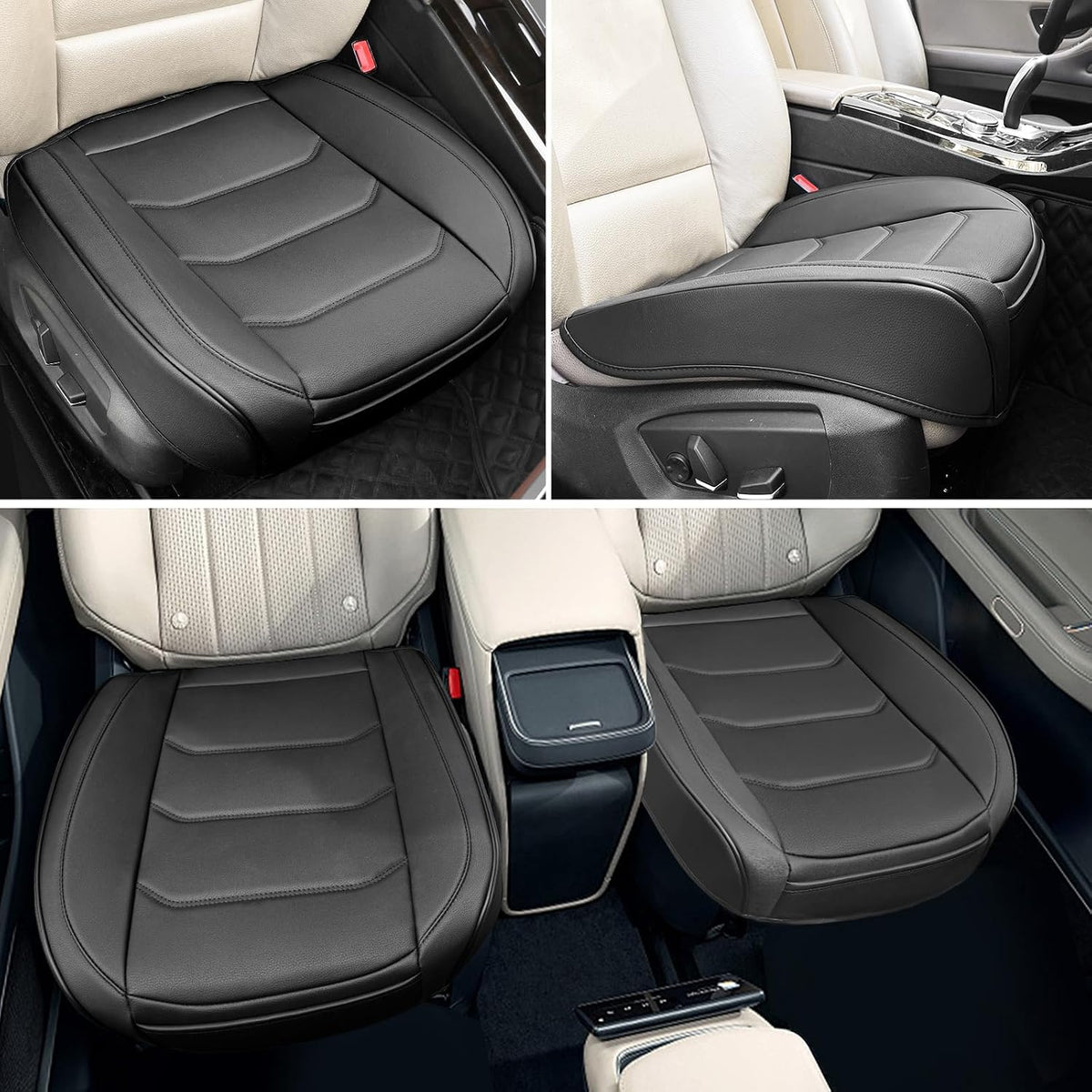 bopuovre car seat cover for luxury & comfort, close-up detail