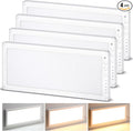 4 Pack RV Ceiling Lights Interior 16.7"x 6.6" 156 LEDs 1200 Lm RV LED Lights by Wovnet